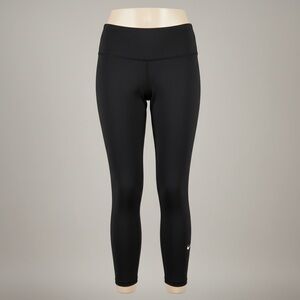 Nike Dri-Fit Black High Rise Cropped Leggings Women’s Medium Athletic Workout